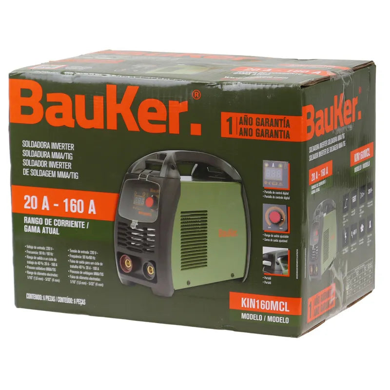 BAUKER
Soldadora inverter 160 amp 220v