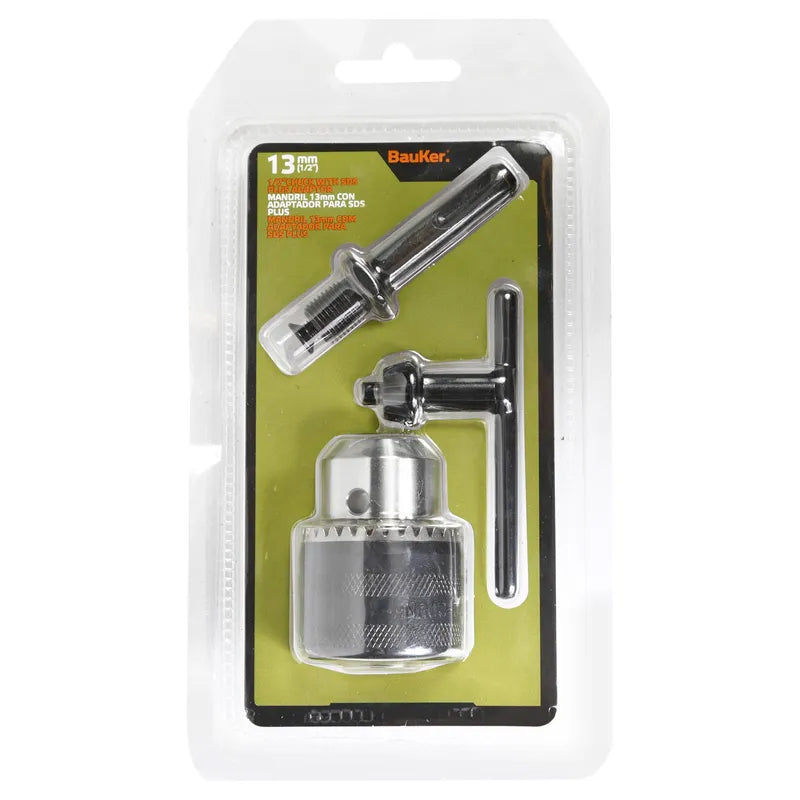 BAUKER
Mandril con adaptador SDS 13 mm