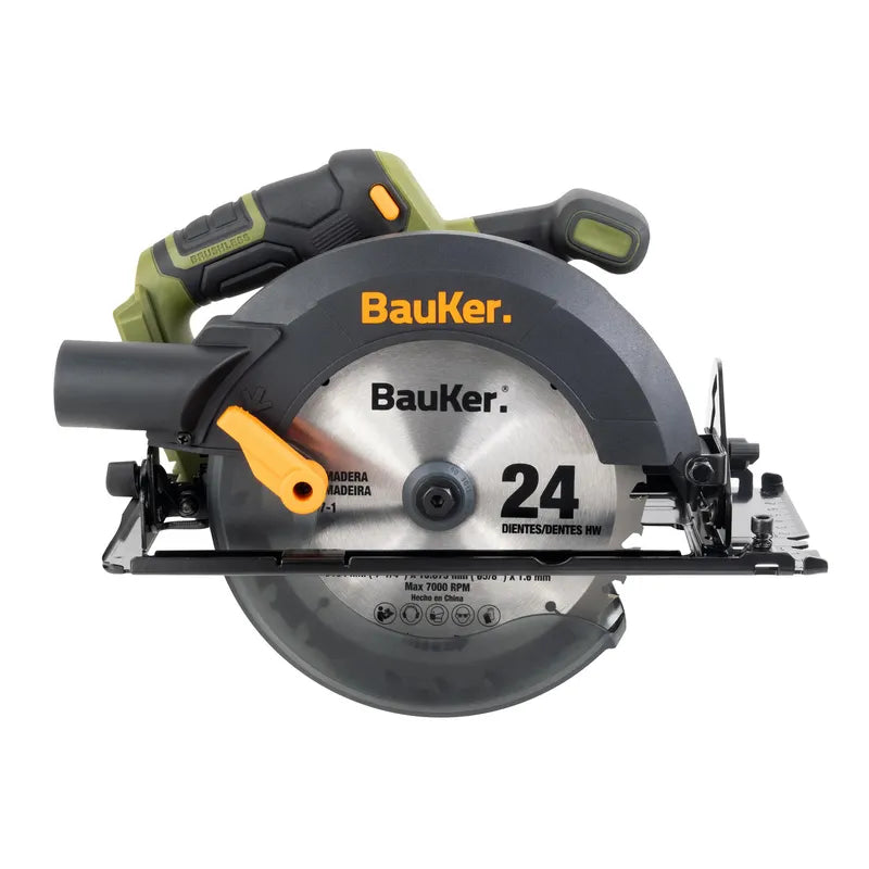 BAUKER
Sierra Circular Inalámbrica 20 V Brushless sin Batería