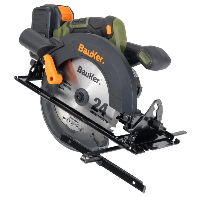 BAUKER
Sierra Circular Inalámbrica 20 V Brushless sin Batería