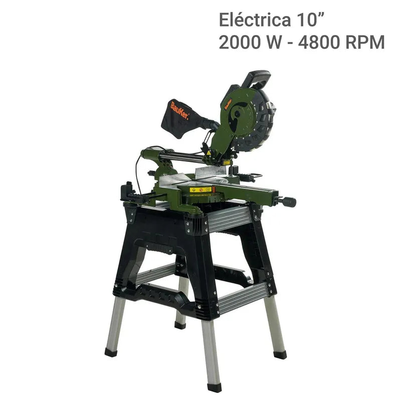 BAUKER
Sierra ingleteadora eléctrica 10" 2000W