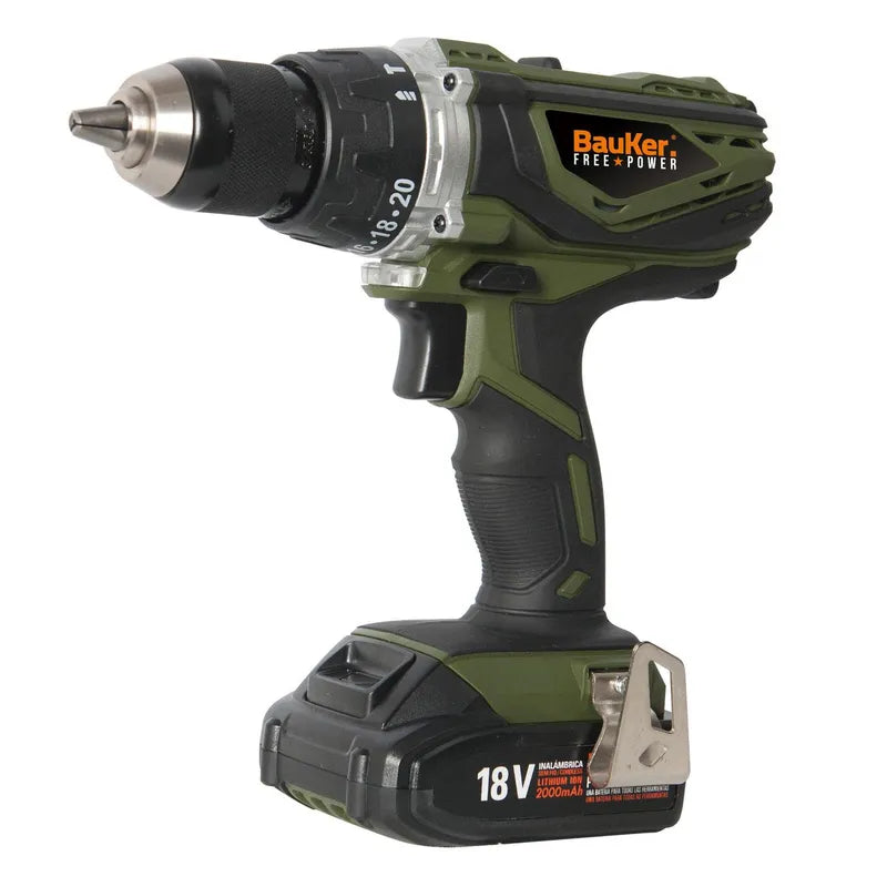 BAUKER
Taladro inalámbrico percutor + sierra circular + sierra caladora 18V